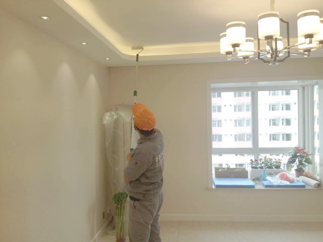 客廳頂面滾筒全方位施工 客廳頂面滾筒全方位施工