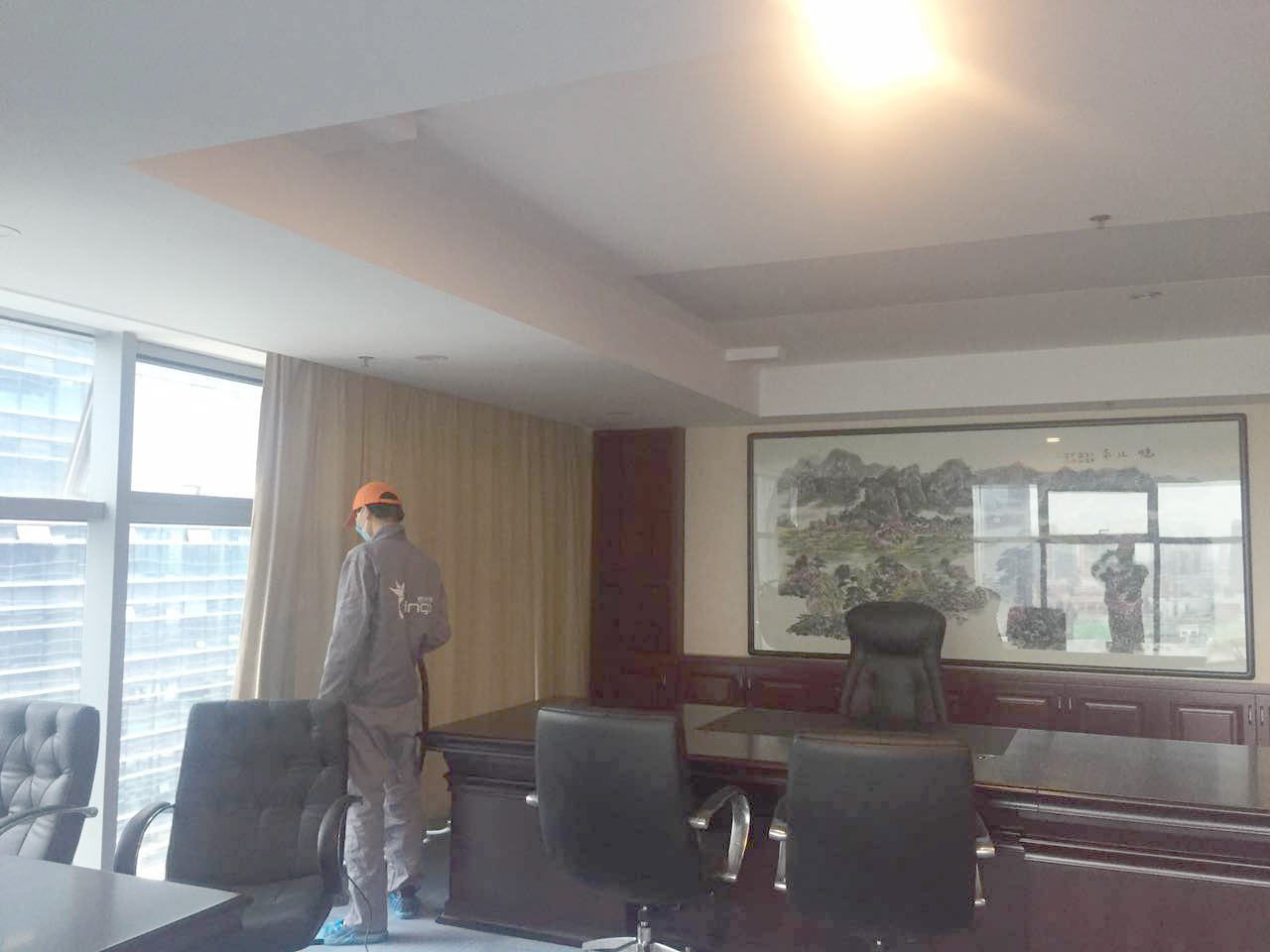 總經(jīng)理辦公室窗簾布藝噴涂施工 總經(jīng)理辦公室窗簾布藝噴涂施工
