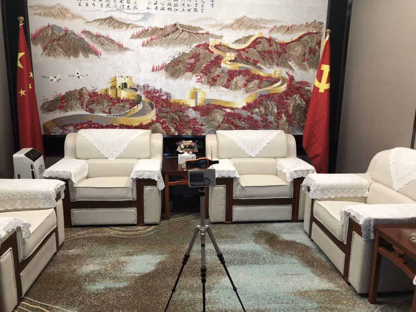 會議室甲醛檢測進(jìn)行中 會議室甲醛檢測進(jìn)行中