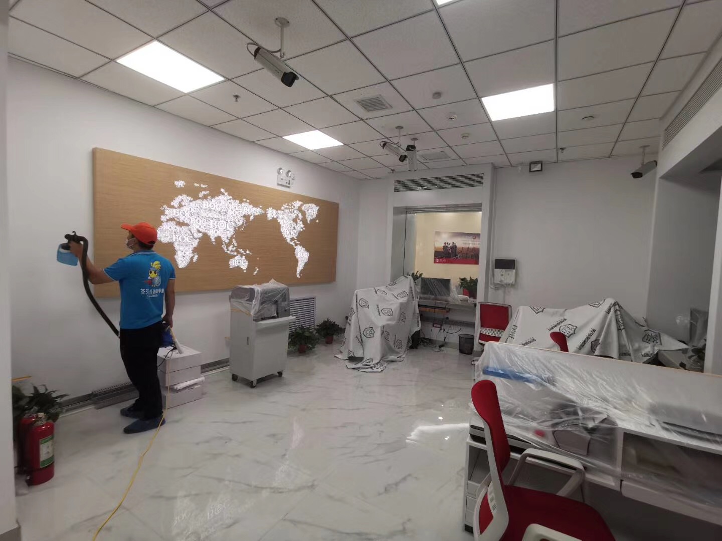 中國(guó)銀行墻壁除甲醛施工 中國(guó)銀行墻壁除甲醛施工