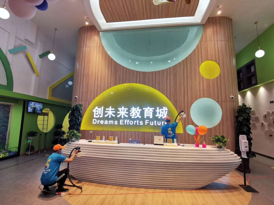 青海創(chuàng)未來教育城除甲醛施工