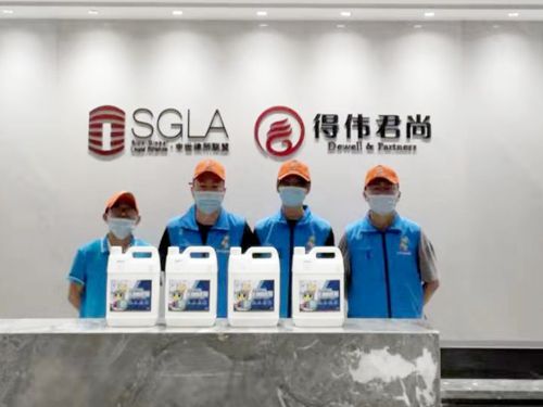 武漢得偉君尚律師事務(wù)所辦公室除甲醛施工